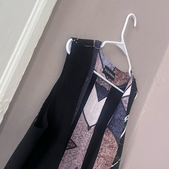 🏷️🎉🆕 nwt! • abstract print black suede vest with front leather pockets - Picture 7 of 16